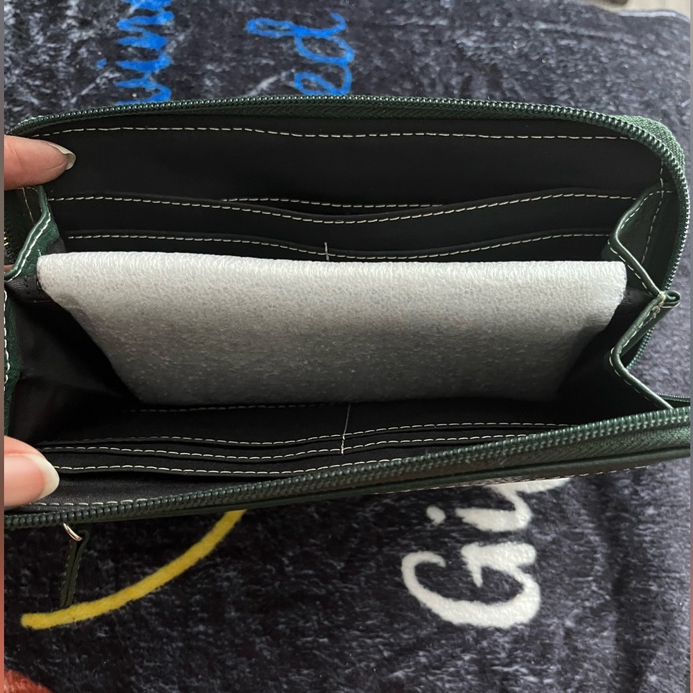 Tignanello, Wallet Green Leather Ladies’ - Picture 3 of 5